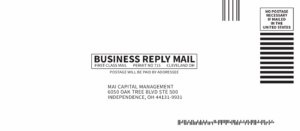 #10 Business Reply Envelope